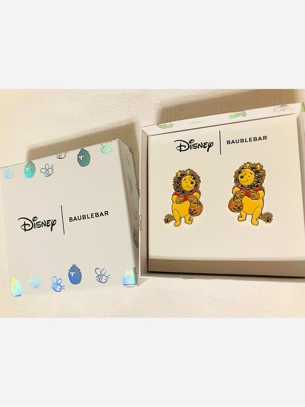 Disney x BaubleBar NWT Winnie the Pooh Halloween Lion Costume Earrings